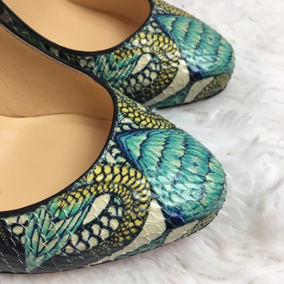 Christian Louboutin Elisa 100 Python Inferno Pump - Picture 6 of 8